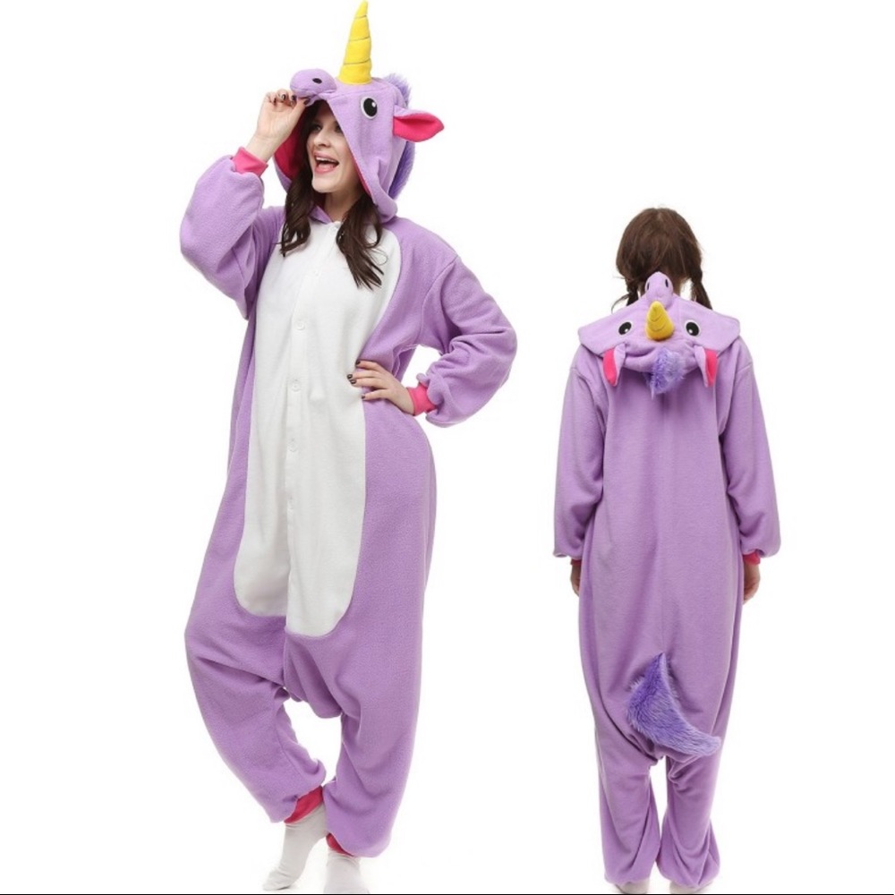 Kigurumi Purple Unicorn Onesie - Unisex Large
